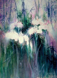 Iris and bamboo 1987